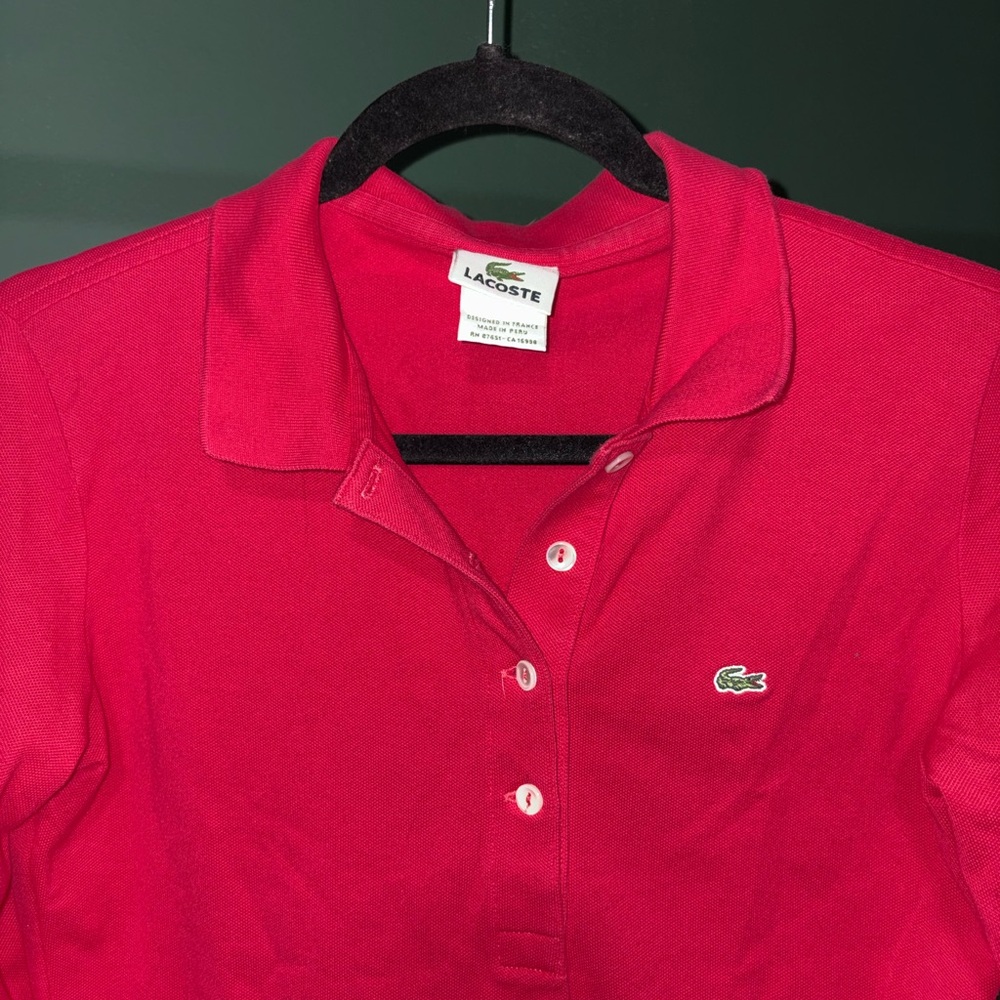 Women’s Lacoste Polo Long Sleeve - Picture 2 of 3
